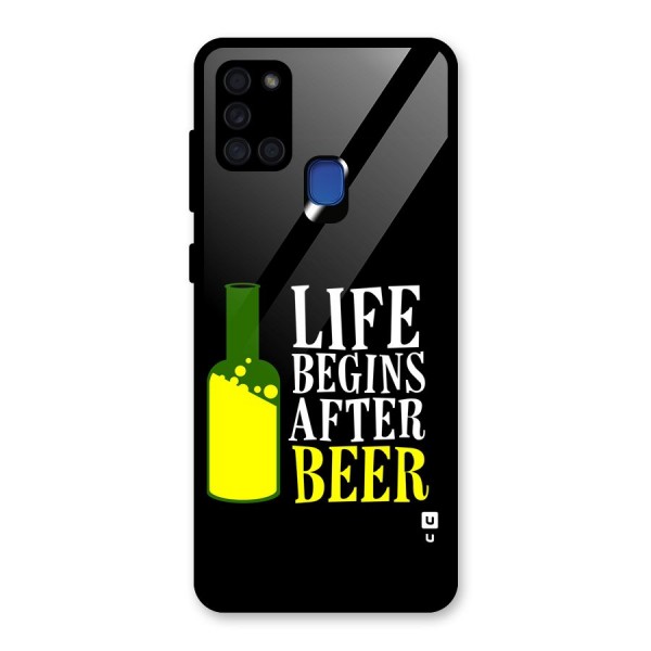 Beer Life Glass Back Case for Galaxy A21s