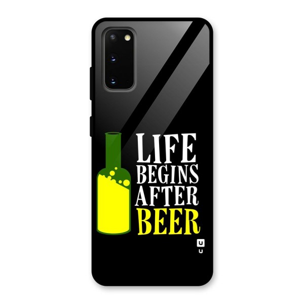 Beer Life Glass Back Case for Galaxy S20