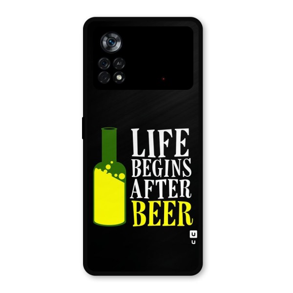 Beer Life Metal Back Case for Poco X4 Pro 5G