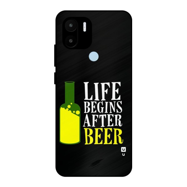 Beer Life Metal Back Case for Redmi A1 Plus