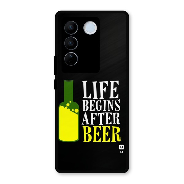 Beer Life Metal Back Case for Vivo V27 Pro