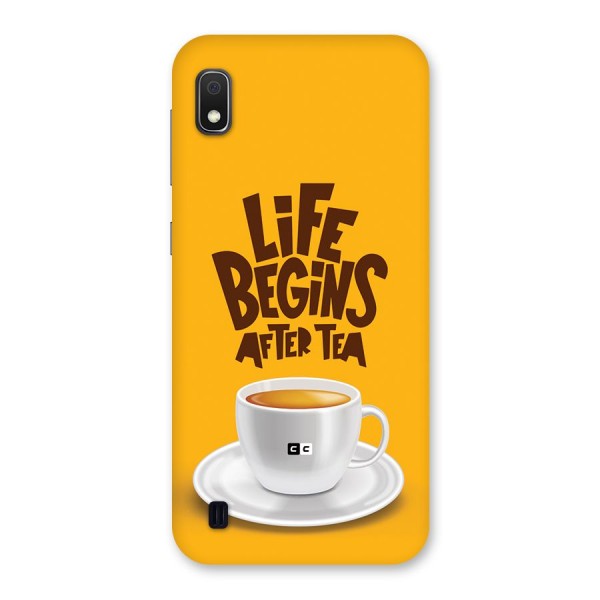 Begins After Tea Back Case for Galaxy A10