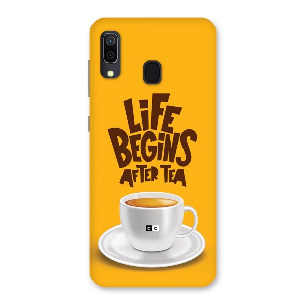 Begins After Tea Back Case for Galaxy A20