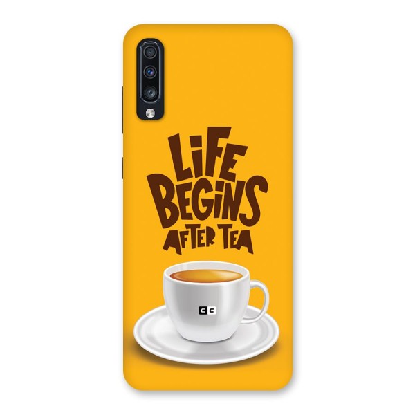 Begins After Tea Back Case for Galaxy A70s