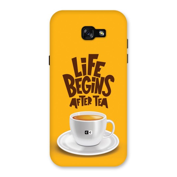 Begins After Tea Back Case for Galaxy A7 (2017)