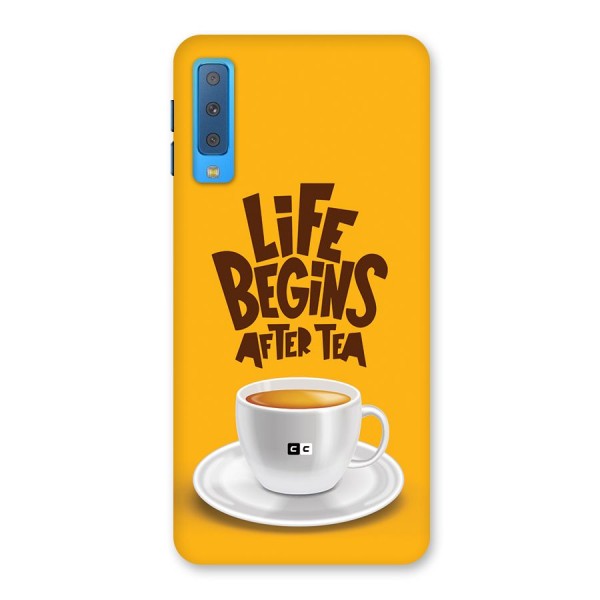 Begins After Tea Back Case for Galaxy A7 (2018)