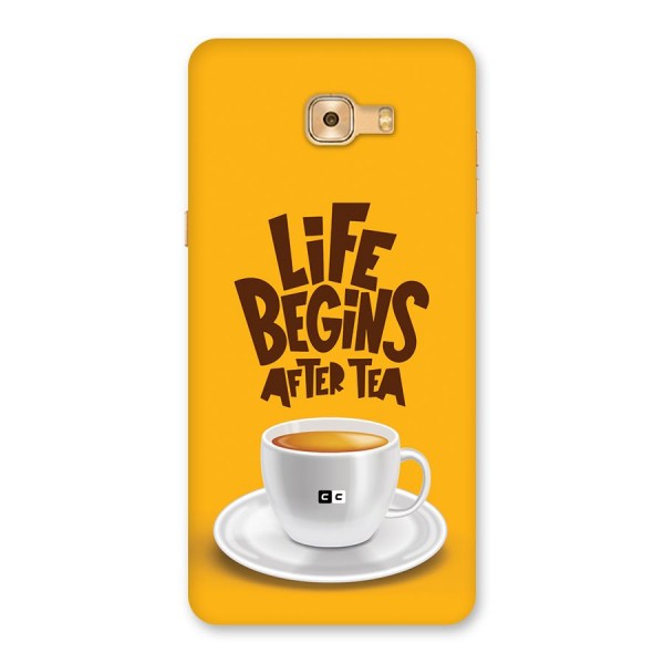 Begins After Tea Back Case for Galaxy C9 Pro