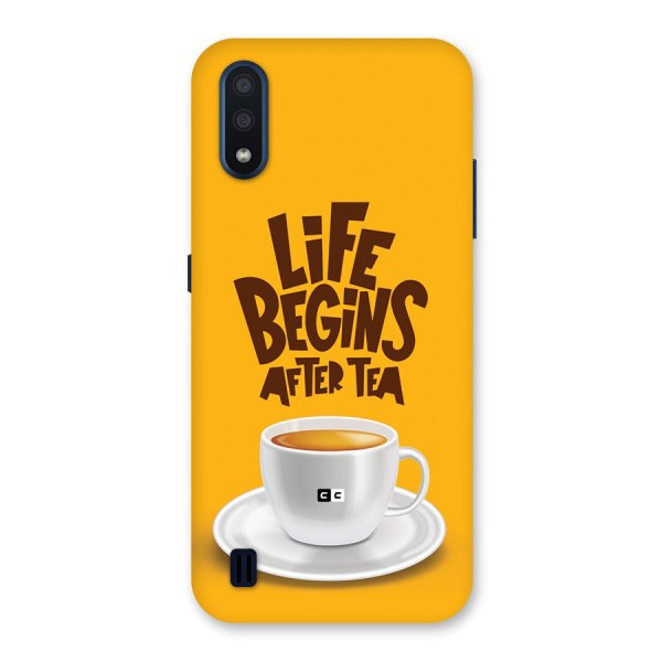 Begins After Tea Back Case for Galaxy M01