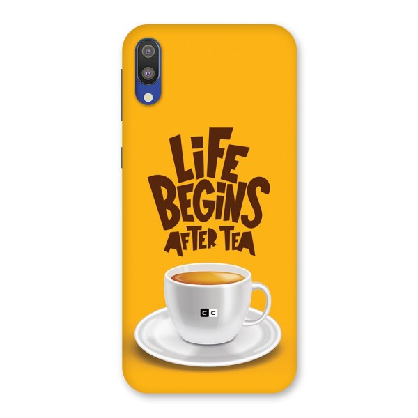 Begins After Tea Back Case for Galaxy M10