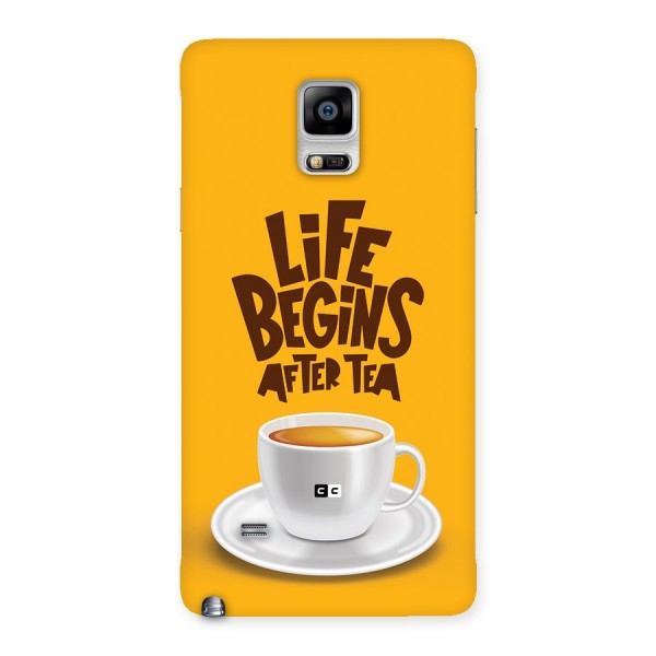 Begins After Tea Back Case for Galaxy Note 4