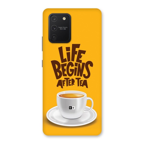 Begins After Tea Back Case for Galaxy S10 Lite