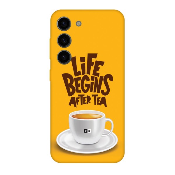 Begins After Tea Back Case for Galaxy S23