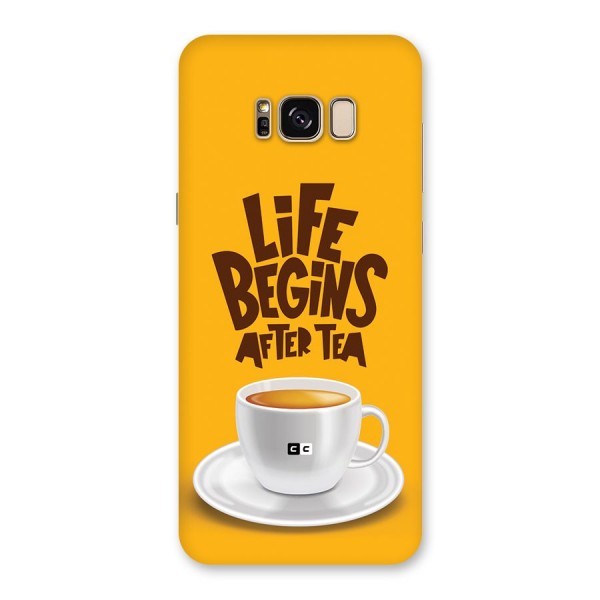 Begins After Tea Back Case for Galaxy S8 Plus