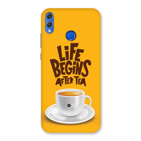 Begins After Tea Back Case for Honor 8X