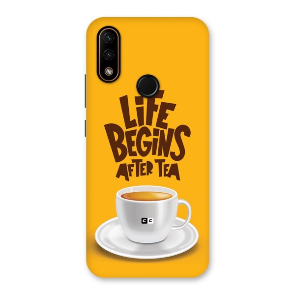 Begins After Tea Back Case for Lenovo A6 Note