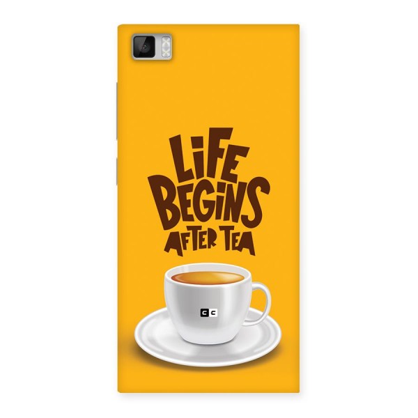 Begins After Tea Back Case for Mi3