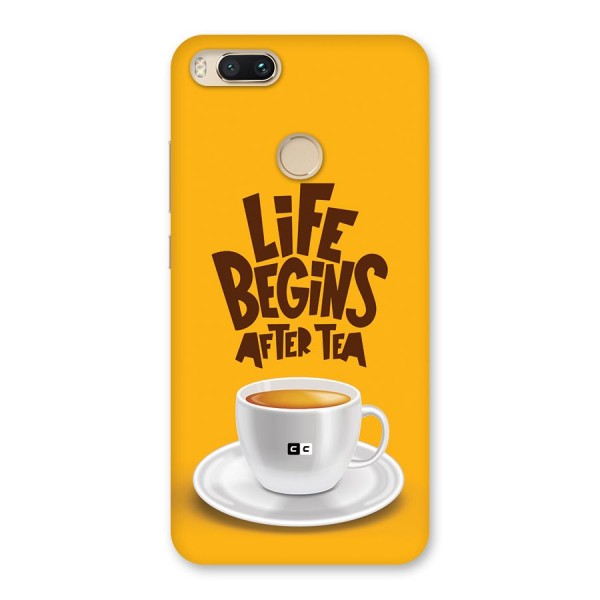 Begins After Tea Back Case for Mi A1