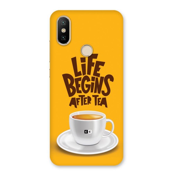 Begins After Tea Back Case for Mi A2