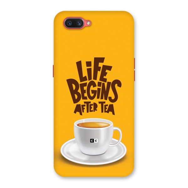 Begins After Tea Back Case for Oppo A3s