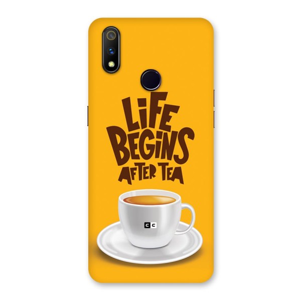 Begins After Tea Back Case for Realme 3 Pro