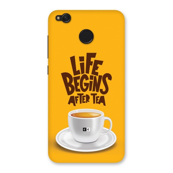 Begins After Tea Back Case for Redmi 4