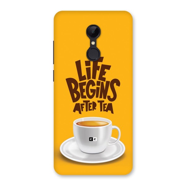 Begins After Tea Back Case for Redmi 5