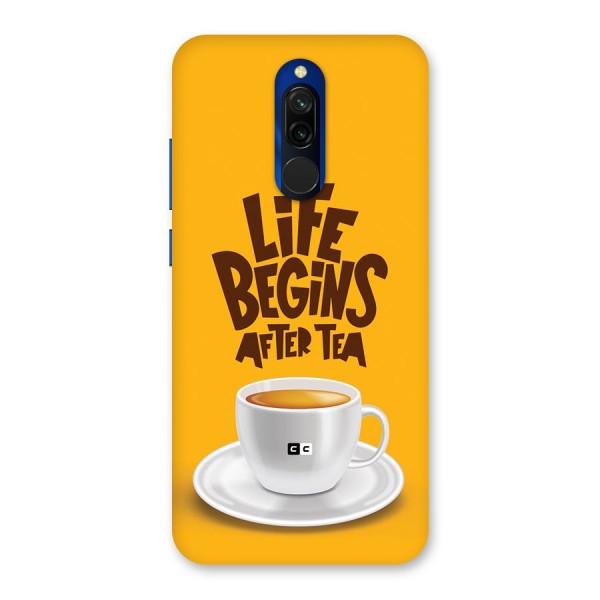 Begins After Tea Back Case for Redmi 8