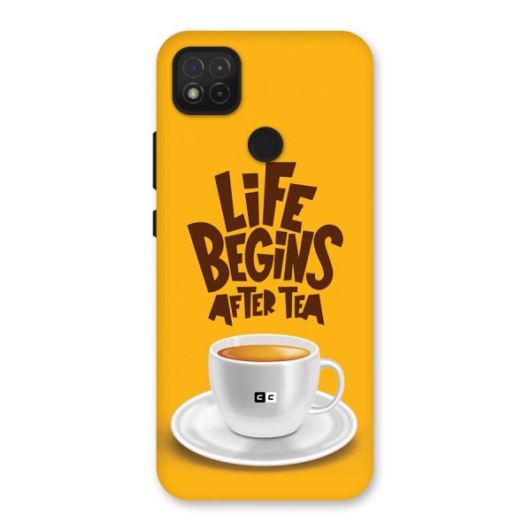 Begins After Tea Back Case for Redmi 9