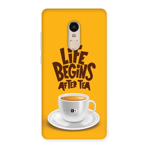 Begins After Tea Back Case for Redmi Note 4