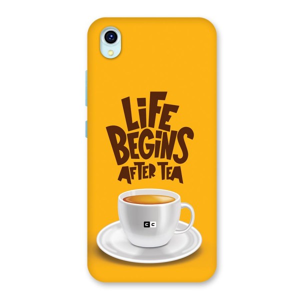 Begins After Tea Back Case for Vivo Y1s