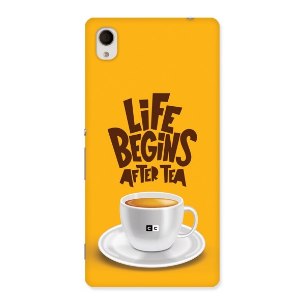 Begins After Tea Back Case for Xperia M4 Aqua