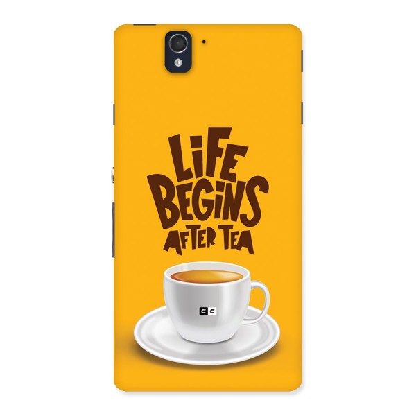 Begins After Tea Back Case for Xperia Z