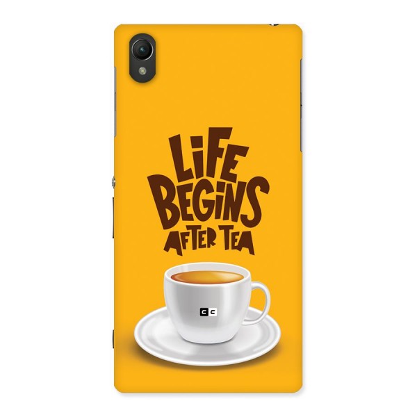 Begins After Tea Back Case for Xperia Z1