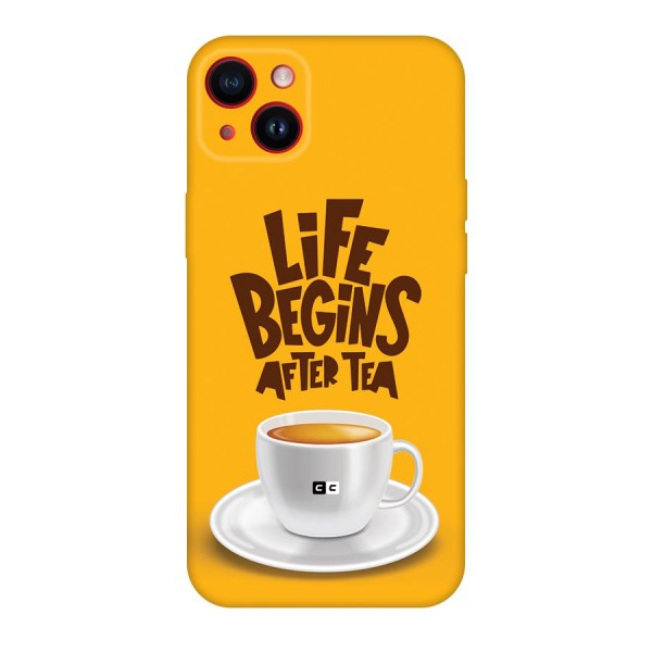 Begins After Tea Back Case for iPhone 14 Plus