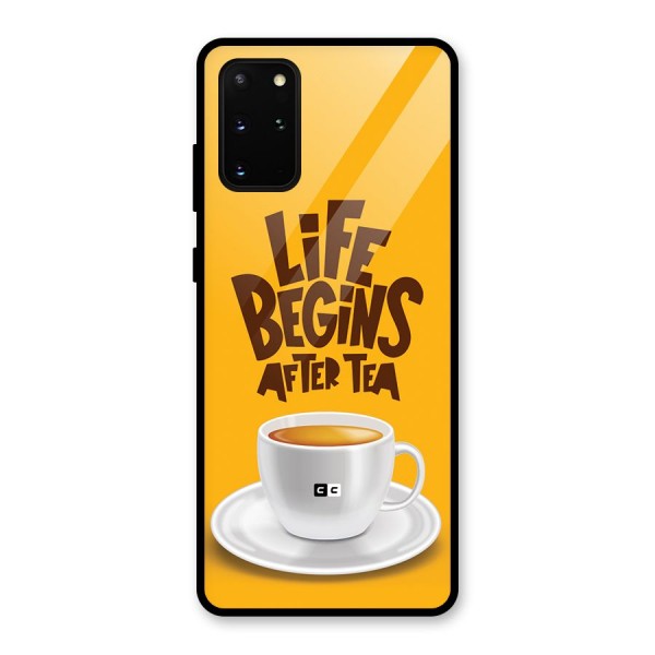 Begins After Tea Glass Back Case for Galaxy S20 Plus