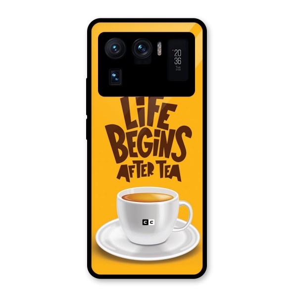 Begins After Tea Glass Back Case for Mi 11 Ultra