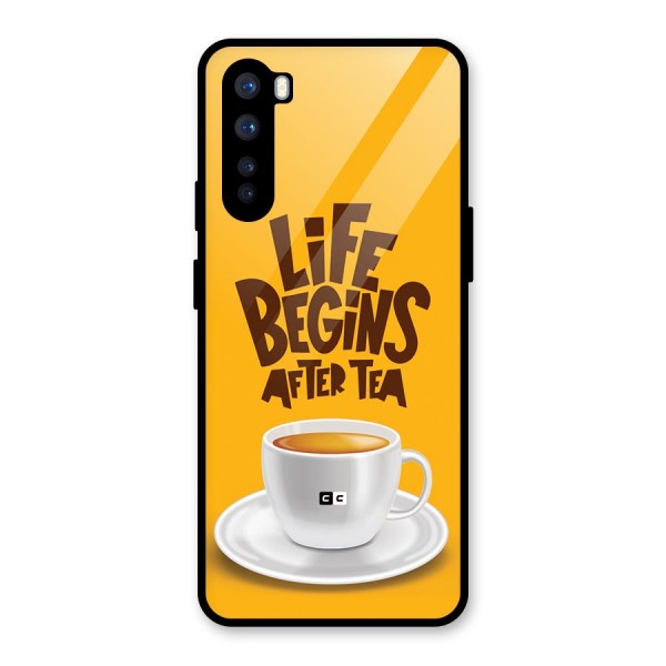 Begins After Tea Glass Back Case for OnePlus Nord