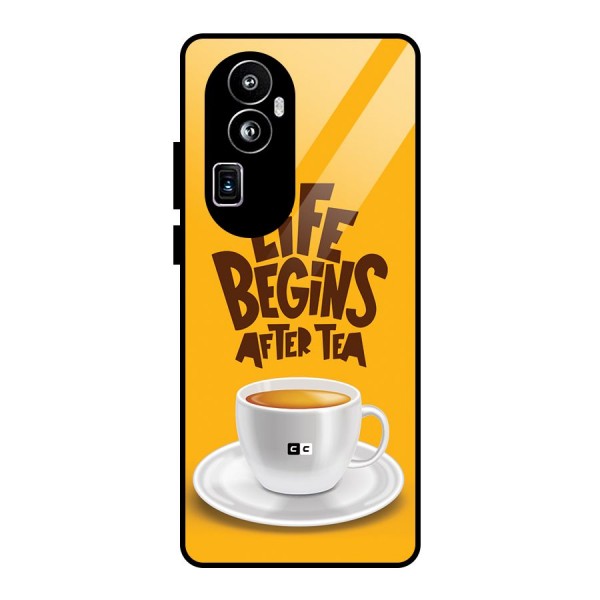 Begins After Tea Glass Back Case for Oppo Reno10 Pro Plus