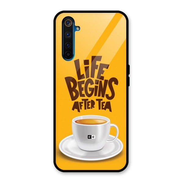 Begins After Tea Glass Back Case for Realme 6 Pro