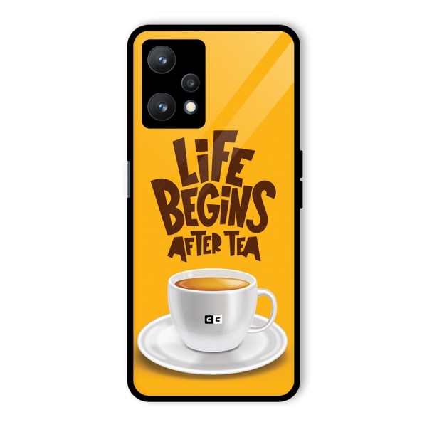 Begins After Tea Glass Back Case for Realme 9 Pro 5G