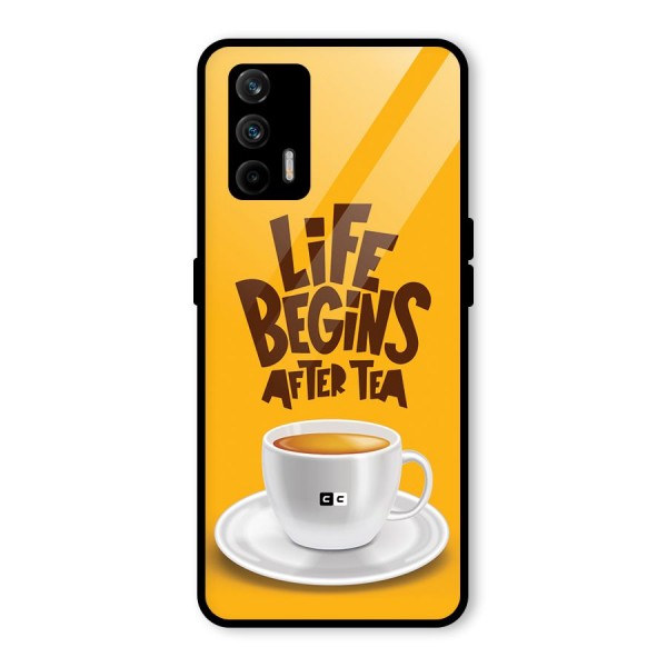 Begins After Tea Glass Back Case for Realme GT 5G