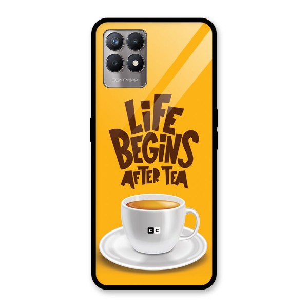 Begins After Tea Glass Back Case for Realme Narzo 50