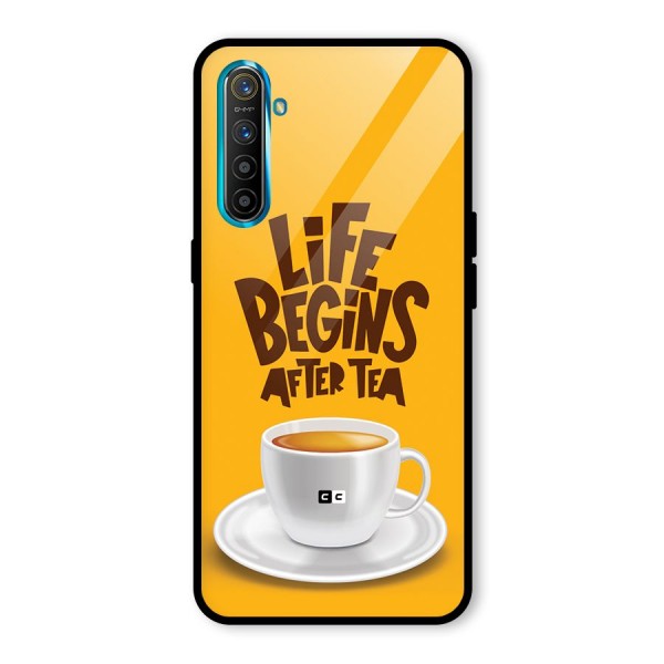 Begins After Tea Glass Back Case for Realme X2