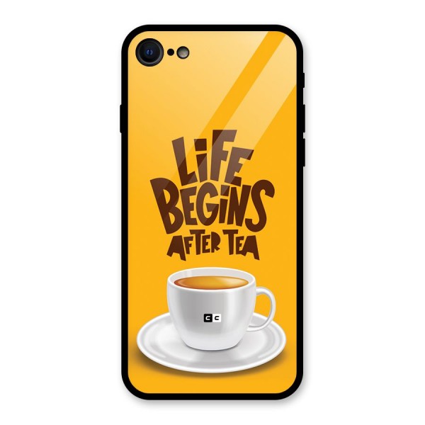 Begins After Tea Glass Back Case for iPhone SE 2020