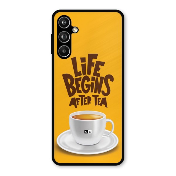 Begins After Tea Metal Back Case for Galaxy F54