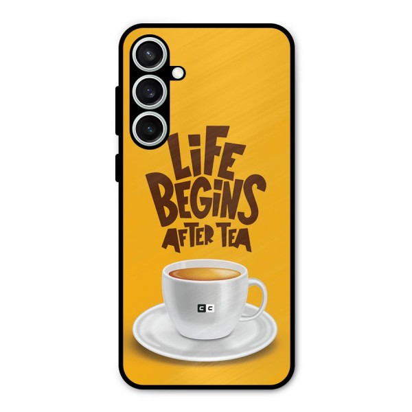 Begins After Tea Metal Back Case for Galaxy S23 FE