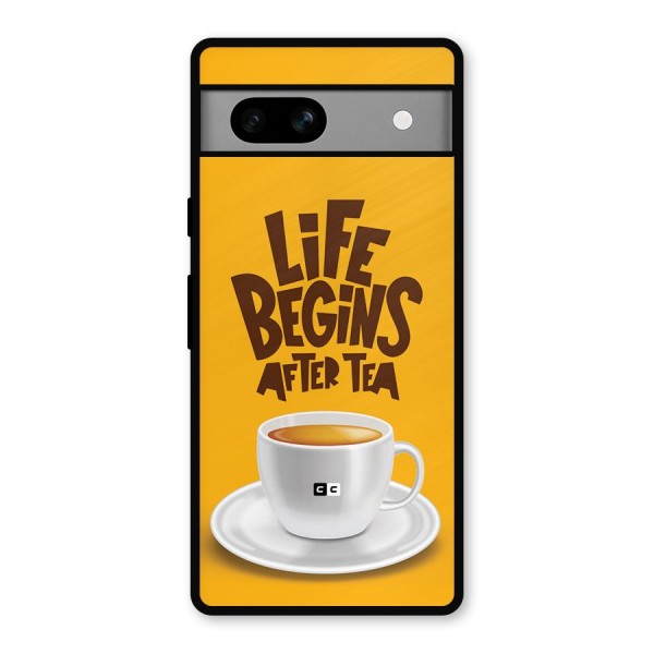 Begins After Tea Metal Back Case for Google Pixel 7a