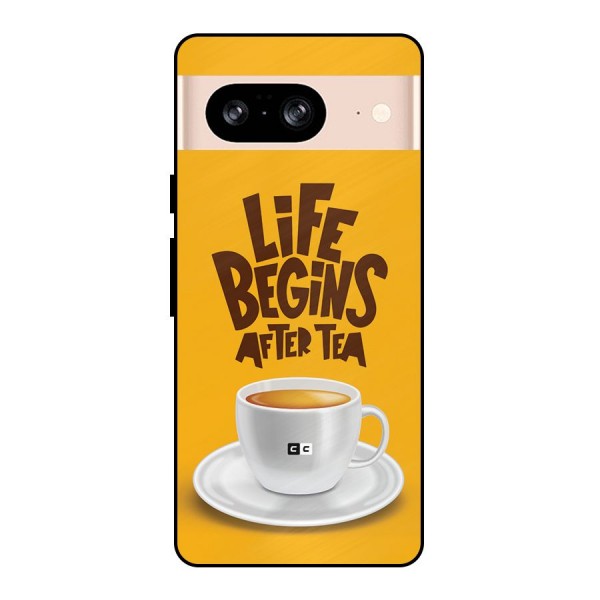 Begins After Tea Metal Back Case for Google Pixel 8