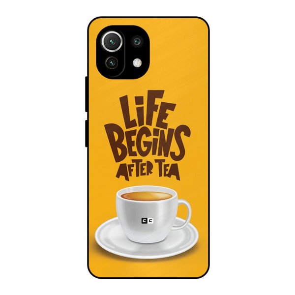 Begins After Tea Metal Back Case for Mi 11 Lite