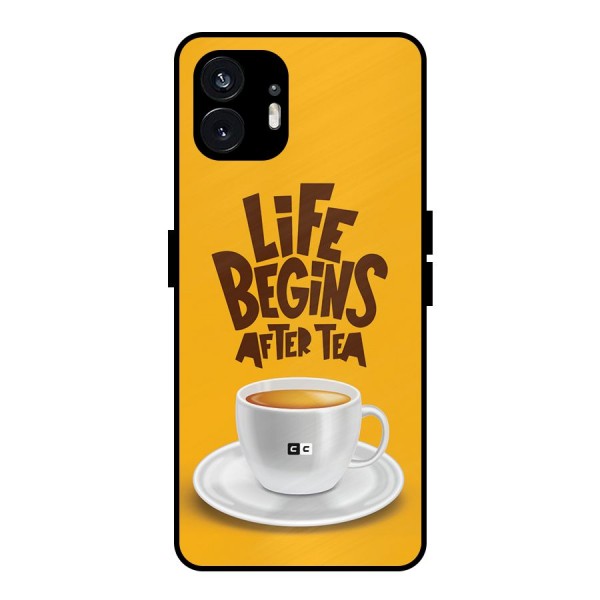 Begins After Tea Metal Back Case for Nothing Phone 2